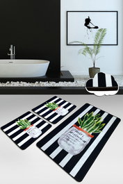 Mijölnir Juego de alfombras de baño Aloevera Multicolor